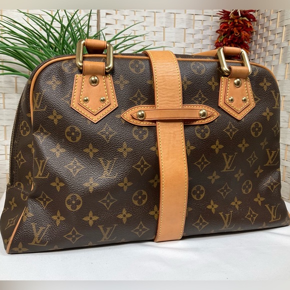 Louis Vuitton Monogram Manhattan GM Tote|Satchel, Canvas|Vachetta|Leather - Picture 2 of 16